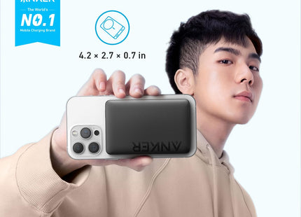 Anker Batería Magnética 334 MagGo 10000mAh Negro, A1642