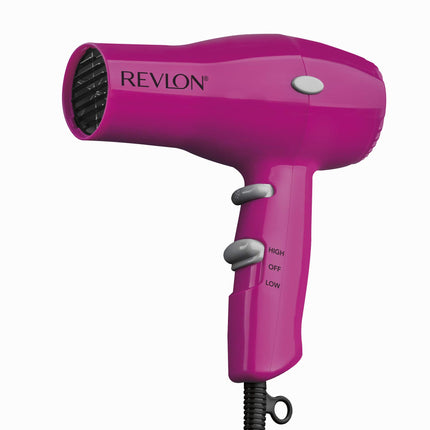 Secadora Compacta Fucsia 1875W Revlon | Para secar tu cabello rápidamente con estilo y comodidad