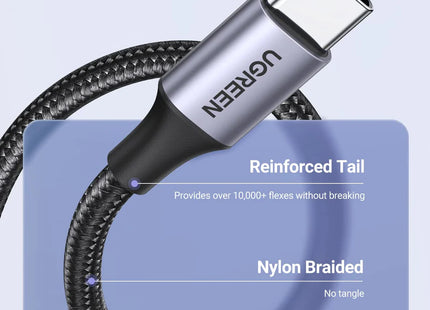 Conector USB-A del cable UGREEN US288 compatible con dispositivos estándar