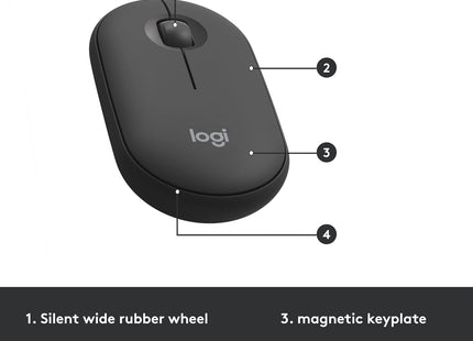 Teclado y Mouse Logitech MK470 | Inalámbrico | Diseño Ultra Delgado | Inglés