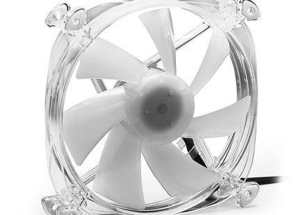 Abanico Sharkoon RGB Fan Disc PWM | 120mm | Iluminación RGB Direccionable | Conector PWM 4 pines | Ultra Silencioso