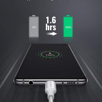 Cable UGREEN US288 USB-A 2.0 a USB-C | 1 Metro |Blanco