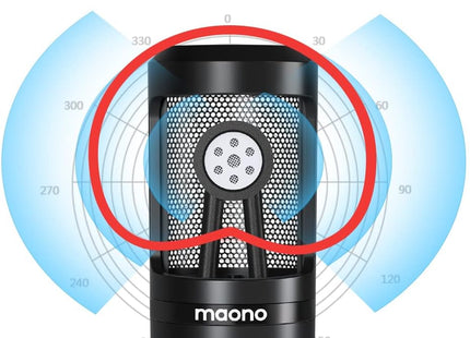 Micrófono de Condensador Maono AU-PM360TR | 3.5mm | Cardioide | 30Hz–16kHz | Sensibilidad -38dB