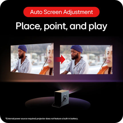 PROYECTOR LG CINE BEAM Q 4K UHD LASER INTELIGENTE PORTABLE GRIS HU710PB