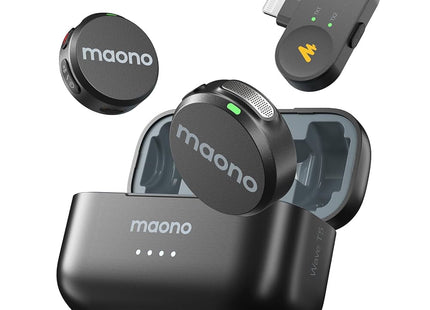 Micrófono Inalámbrico Maono WM650 PB2 | Receptor Lightning | Cancelación de Ruido