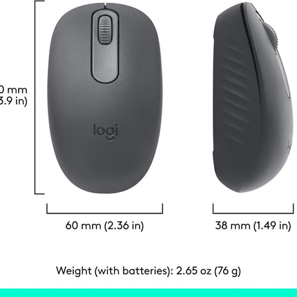 Mouse Inalámbrico Logitech M196 | Bluetooth | 1000 DPI | Negro | 910-007456
