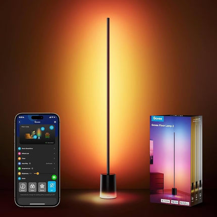 Lámpara de Piso Govee H6076113 | RGBICW | Wi-Fi + Bluetooth | Iluminación Personalizable | Control por App y Voz