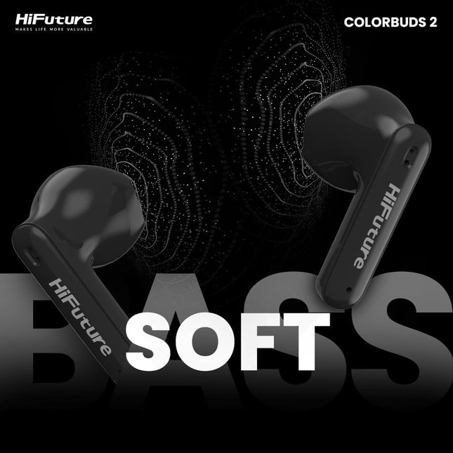 Audífonos HiFuture ColorBuds2 | Inalámbricos Bluetooth | IPX5 | Micrófono integrado | Estuche de carga portátil