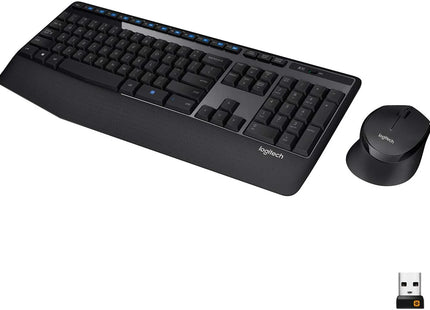 Teclado y Mouse Logitech MK345 | Inalámbrico | Español | Receptor USB | Diseño Ergonómico