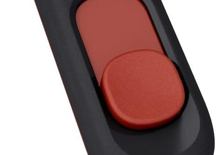 Memoria USB ADATA AC008-64G-RKD | 64GB | USB 2.0 | Negro y rojo