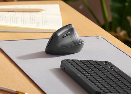 Mouse Logitech Lift Vertical Ergonomic | Inalámbrico | Bluetooth + Receptor | Para Zurdos
