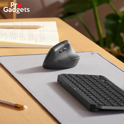 Mouse Logitech Lift Vertical Ergonomic | Inalámbrico | Bluetooth + Receptor | Para Zurdos