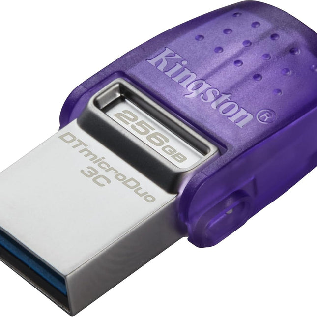 Memoria USB Kingston DT Duo 3C G3 | 256GB | USB-A y USB-C | 200MB/s | DTDUO3CG3/256GB