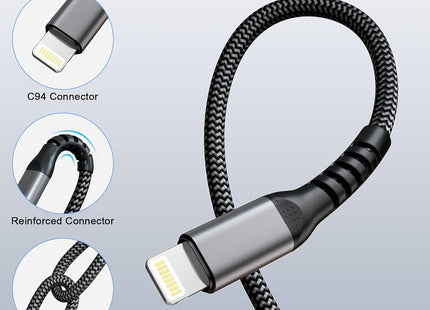 Cable USB-C a Lightning Oraimo MagCable | 2.22A | 1 m | Magnético | Carga Rápida