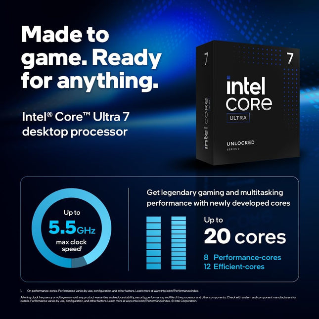 Procesador Intel Core Ultra 7 265K | 3.90GHz | 30MB Caché | DDR5 | FCLGA1851