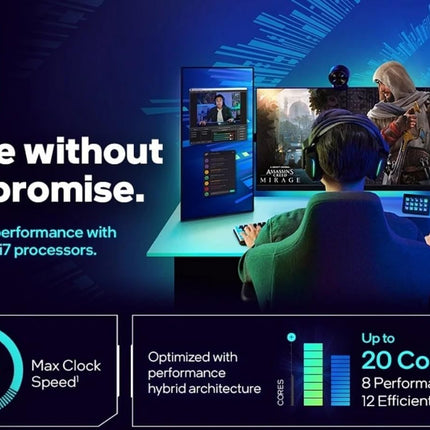 Procesador Intel Core i7-14700KF | 14ª Gen | 3.4GHz | LGA 1700