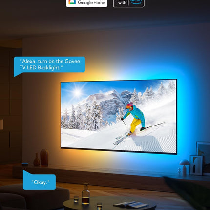 Tira de Iluminación LED Govee H61780A1 | TV Backlight 3 m | RGBIC | Wi-Fi + Bluetooth