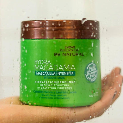 Mascarilla Hidratante Macadamia 35g Placent Life | Para nutrir y suavizar el cabello seco o dañado