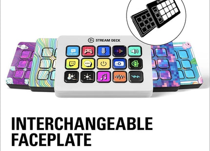 Detalle botones LCD personalizables del Stream Deck MK2 blanco