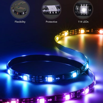 Tira de Iluminación LED Govee H61780A1 | TV Backlight 3 m | RGBIC | Wi-Fi + Bluetooth