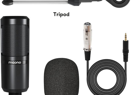 Micrófono de Condensador Maono AU-PM360TR | 3.5mm | Cardioide | 30Hz–16kHz | Sensibilidad -38dB