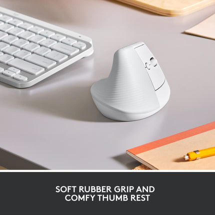 Mouse Logitech Lift Vertical Ergonomic | Inalámbrico | Bluetooth | Receptor USB