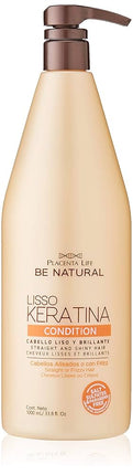 Acondicionador Alisante Placent Life Liso Keratina | 1000ml | Controla el frizz | suaviza y alinea el cabello rebelde