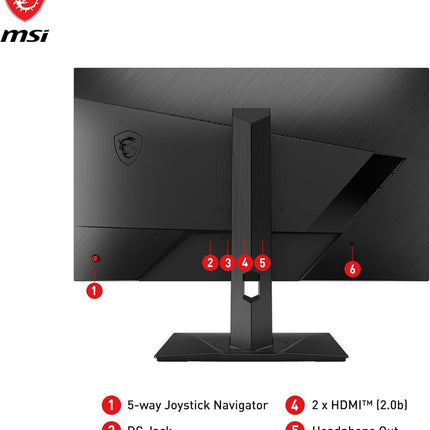 Monitor MSI G27QPF | 27” | 2560 x 1440 | 170Hz | 1ms | HDMI | DisplayPort | USB-C | FreeSync