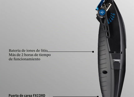 Barberology Cortadora ergonómica 8 guías, LithiumFX+ EDI