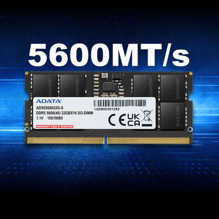 Memoria RAM Laptop ADATA | 32GB | DDR5 | 5600MHz | AD5S560032G-S