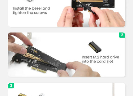 Adaptador PCIe 3.0 x4 M.2 NVMe UGREEN CM302, 70503