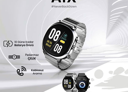 Smartwatch HiFuture Aix | Pantalla Táctil | Bluetooth | Monitor de Actividad | Banda 22 mm