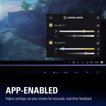 Lámpara LED Elgato Key Light Air | Control App | 1400 Lúmenes | Montaje en Escritorio | Wi-Fi | Corsair