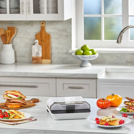 Black+Decker sandwichera de  facil limpieza color blanca - SM602F-1WDLA