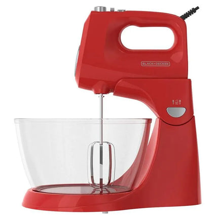 Batidora de Mano Black+Decker MX9125-0RDLA | 250W | 5 Velocidades | Color Rojo | Accesorios Incluidos