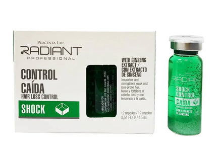Ampolla Shock Fortalecedora Capilar 15ml Placent Life | Para fortalecer el cabello débil y reducir la caída