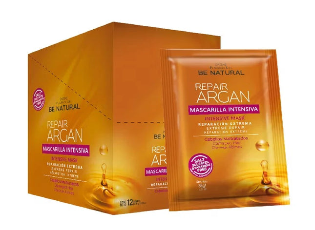Mascarilla Reparadora Argán 35 g | Placenta Life | Mini tratamiento ultra reparador con aceite de argán y vitamina E