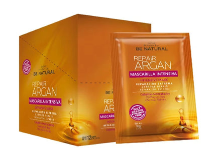 Mascarilla Reparadora con Argán Sachet 35g Placent Life | Para restaurar y suavizar el cabello seco o dañado