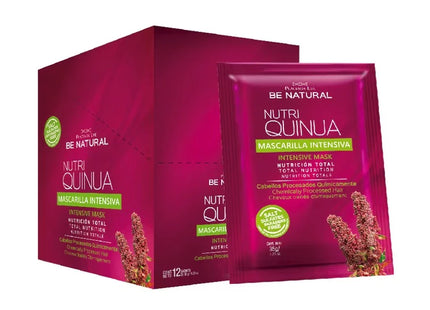 Mascarilla Intensiva Nutri Quinua Placent Life | 35g | Nutrición profunda para cabello seco o dañado
