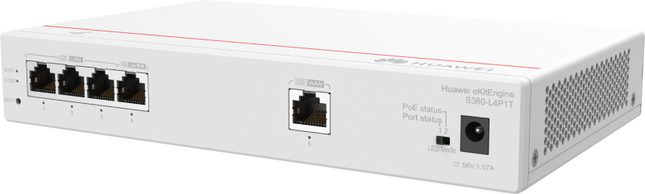 HW ROUTER S380-L4P1T 1GE WAN 4GE LAN POE