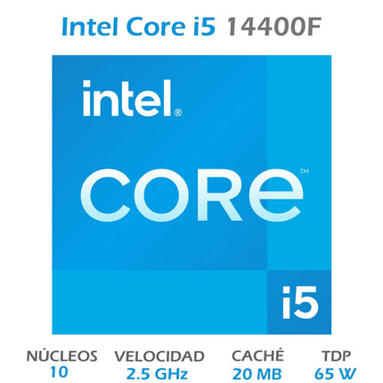 Procesador Intel Core i5-14400F | 14ª Gen | 4.7 GHz | LGA 1700