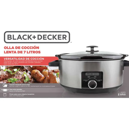 Olla de Cocción Lenta Black+Decker SC2007S | 6.7 L | 320 W
