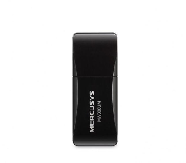 Adaptador USB Inalámbrico Mercusys MW300UM | N300 | Mini USB 2.0 | 300Mbps | Soft AP | Compatible con Windows ￼