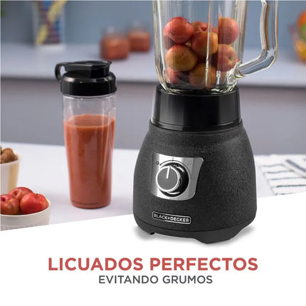 Licuadora Black+Decker BL1670S Cyclone | 1000 W | 2 Velocidades + Pulso | Jarra Vidrio 1.5 L | 8 Cuchillas Acero Inoxidable | Negra