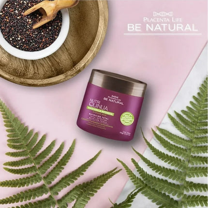 Mascarilla Nutritiva Quinua 350 g | Placenta Life | Nutre, fortalece y aporta brillo extremo con proteína de quinua