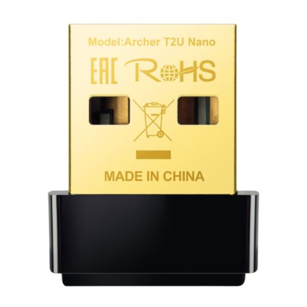 Adaptador USB Inalámbrico TP-Link Archer T2U Nano | AC600 | Nano Diseño | USB 2.0
