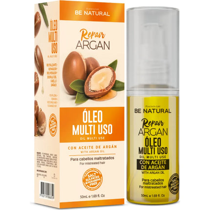 Aceite Reparador Argán 50 ml | Placent Life | Multiuso para reparar, nutrir y dar brillo con aceite de argán y vitamina E
