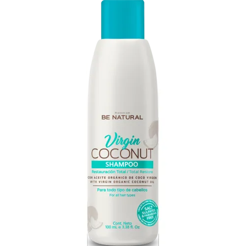 Shampoo Virgin Coconut Placent Life | 100ml | Hidratación profunda y nutrición para cabello seco o dañado