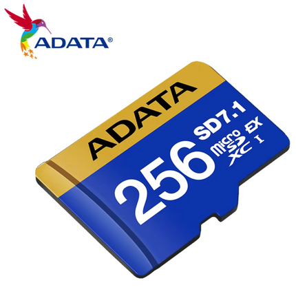Memoria Micro SDXC ADATA GEN3 Express UD256GEX3L1-C | 256GB | UHS-I | Clase 10 | Azul | Con adaptador