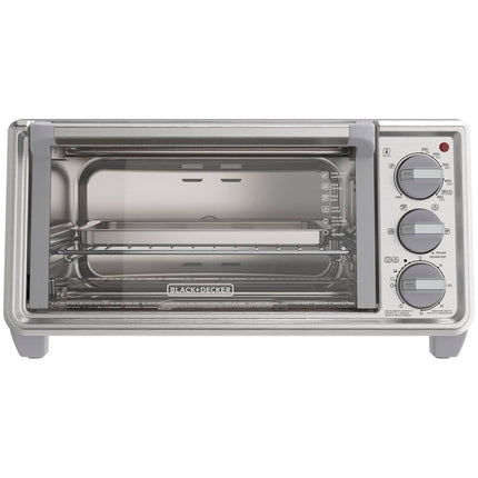 Horno con Freidora de Aire Black+Decker TO3265XSS‑LA | 30 L (8 rebanadas) | 1500 W | 5 Funciones | Panel con perillas